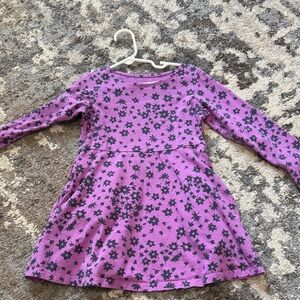 Lands' End Purple Starry Kids Dress